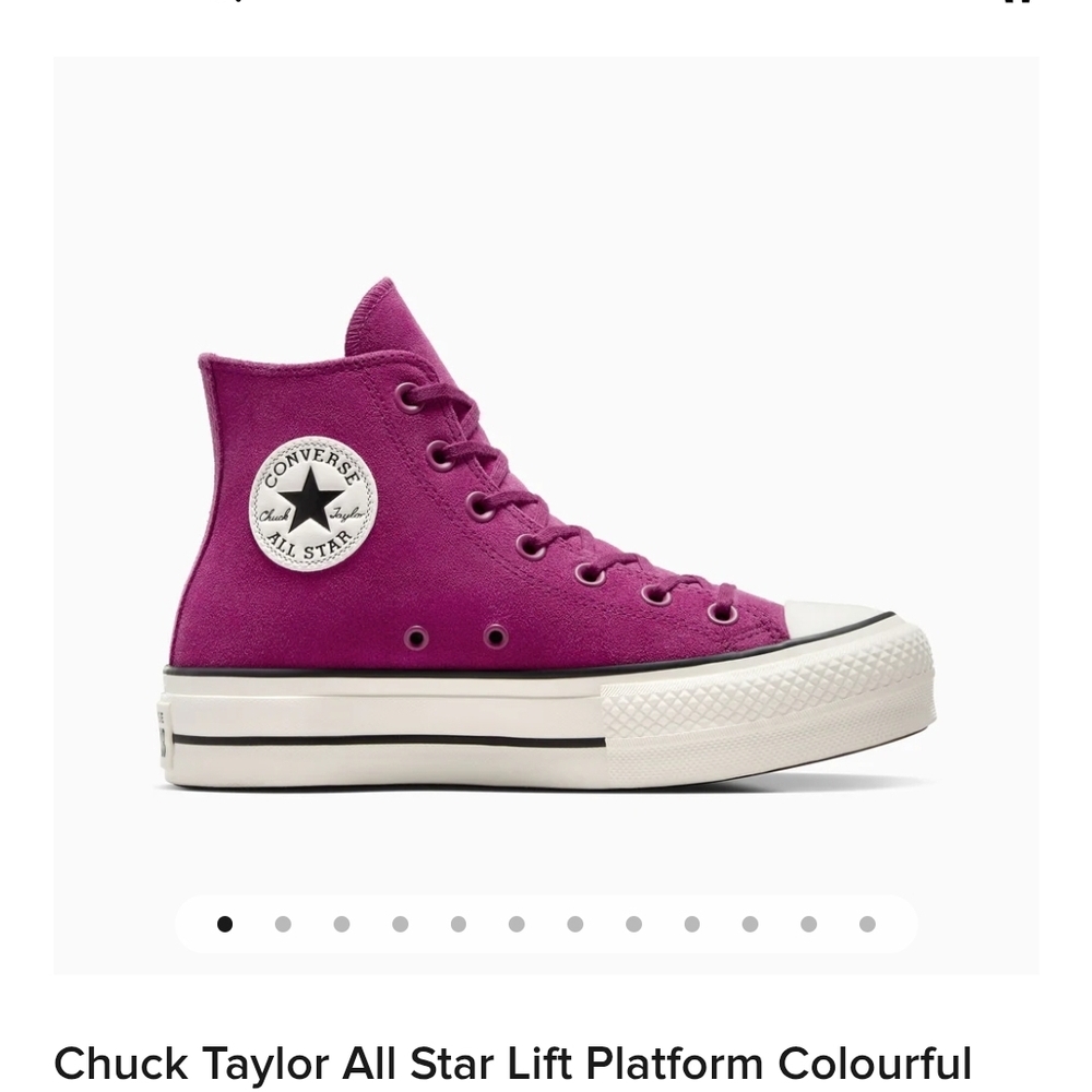 Converse Women's Chuck Taylor Suede Lift Platform Sneakers - Vibrant Purple